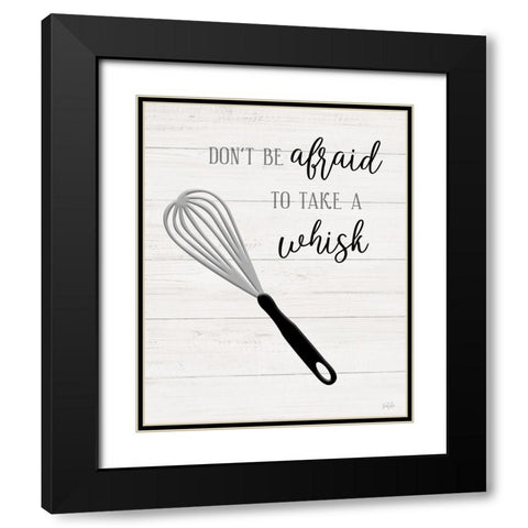 Take A Whisk Black Modern Wood Framed Art Print with Double Matting by Carpentieri, Natalie