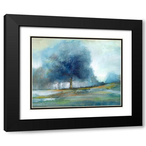 Fantasy Tree Black Modern Wood Framed Art Print with Double Matting by Nan