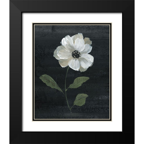 Country Botanical I Black Modern Wood Framed Art Print with Double Matting by Nan