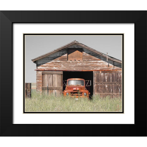 Vintage Ride Black Modern Wood Framed Art Print with Double Matting by Delimont, Danita