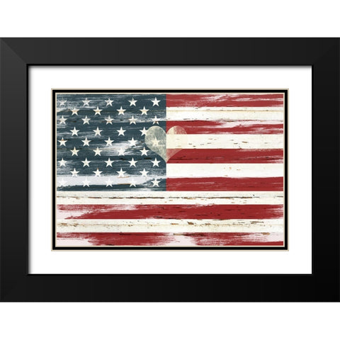 Heart of America Black Modern Wood Framed Art Print with Double Matting by Robinson, Carol