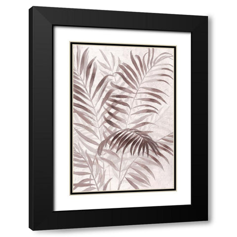 Inverted Island Palms I Black Modern Wood Framed Art Print with Double Matting by Nan