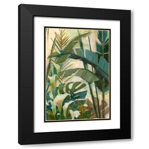 New Tropical Black Modern Wood Framed Art Print with Double Matting by Vollherbst-Lane, Elaine