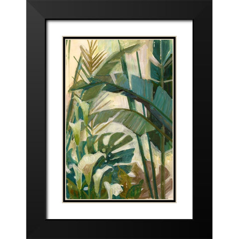 New Tropical Black Modern Wood Framed Art Print with Double Matting by Vollherbst-Lane, Elaine