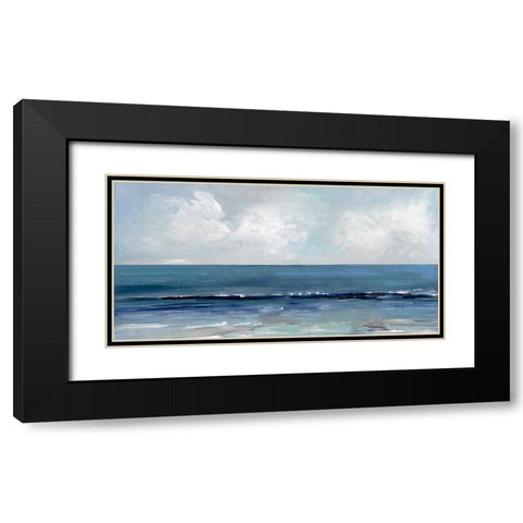 Blue Seas Black Modern Wood Framed Art Print with Double Matting by Swatland, Sally