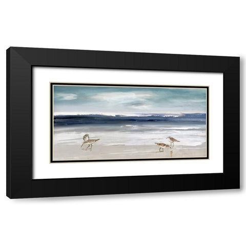 Sandpiper Bay Black Modern Wood Framed Art Print with Double Matting by Swatland, Sally