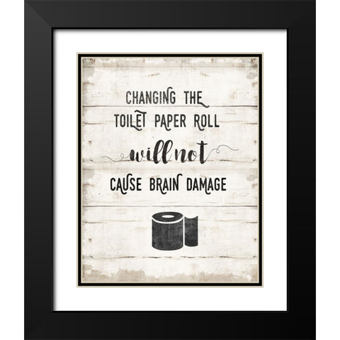 Changing the Roll Black Modern Wood Framed Art Print with Double Matting by Murray, Amanda