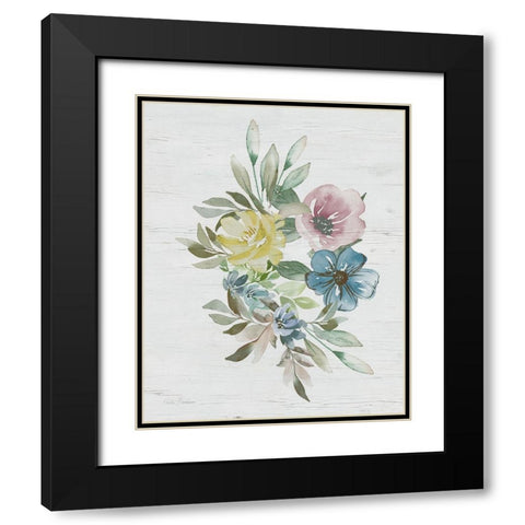 Spring Meadow Arrangement II Black Modern Wood Framed Art Print with Double Matting by Brockmon, Kristen