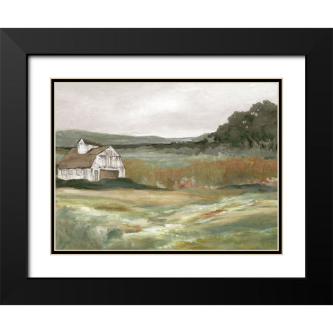 Afteroon on the Farm Black Modern Wood Framed Art Print with Double Matting by Robinson, Carol