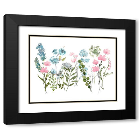 Spring Meadow Black Modern Wood Framed Art Print with Double Matting by Knutsen, Conrad