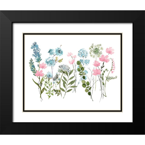 Spring Meadow Black Modern Wood Framed Art Print with Double Matting by Knutsen, Conrad