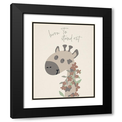 Born To Stand Out Black Modern Wood Framed Art Print with Double Matting by Carpentieri, Natalie