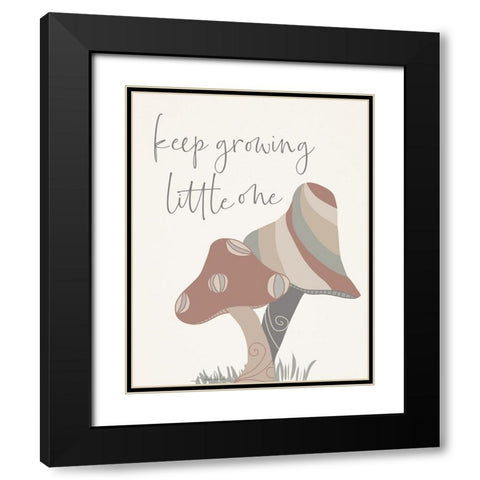 Keep Growing Black Modern Wood Framed Art Print with Double Matting by Santiago, Daniela