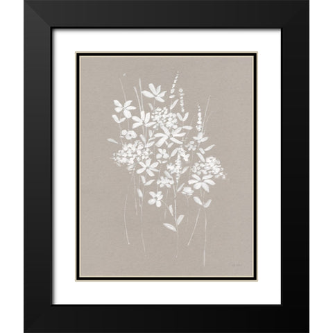 Delicate Botanicals I Black Modern Wood Framed Art Print with Double Matting by Swatland, Sally