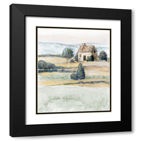 On the Countryside II Black Modern Wood Framed Art Print with Double Matting by Swatland, Sally