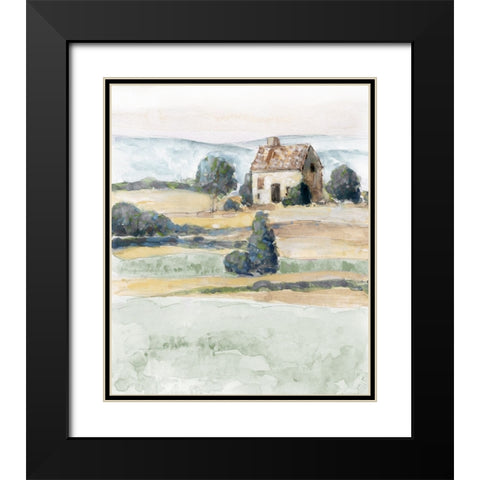 On the Countryside II Black Modern Wood Framed Art Print with Double Matting by Swatland, Sally