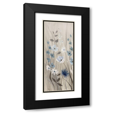 Touch of Blue Spring II Black Modern Wood Framed Art Print with Double Matting by Nan