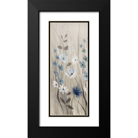 Touch of Blue Spring II Black Modern Wood Framed Art Print with Double Matting by Nan