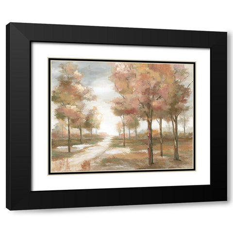 Pastel Park Black Modern Wood Framed Art Print with Double Matting by Nan