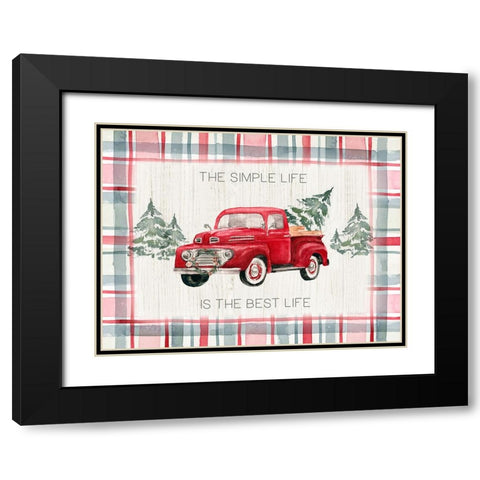 Simple Life Black Modern Wood Framed Art Print with Double Matting by Brockmon, Kristen