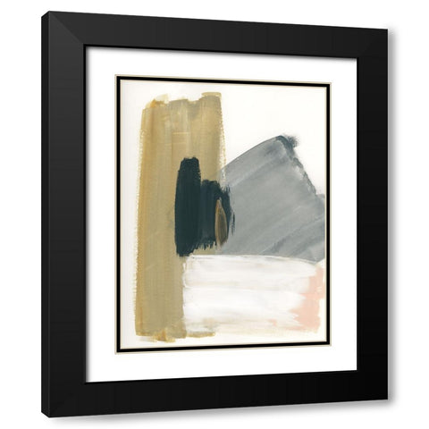 Marble Block Symmetry II Black Modern Wood Framed Art Print with Double Matting by Chang, Stella