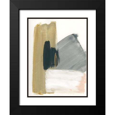 Marble Block Symmetry II Black Modern Wood Framed Art Print with Double Matting by Chang, Stella