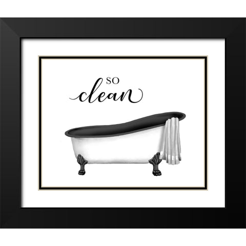 So Clean Black Modern Wood Framed Art Print with Double Matting by Knutsen, Conrad