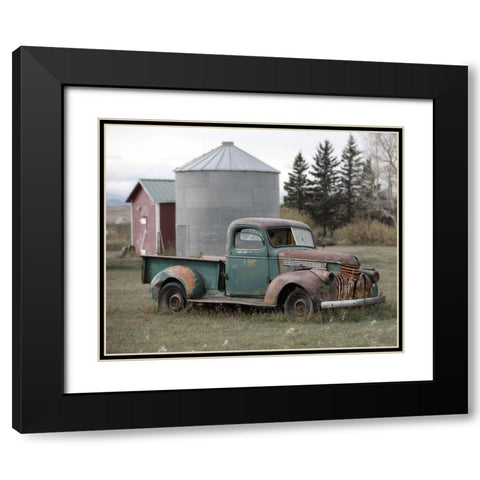 Well Deserved Rest Black Modern Wood Framed Art Print with Double Matting by Robinson, Carol