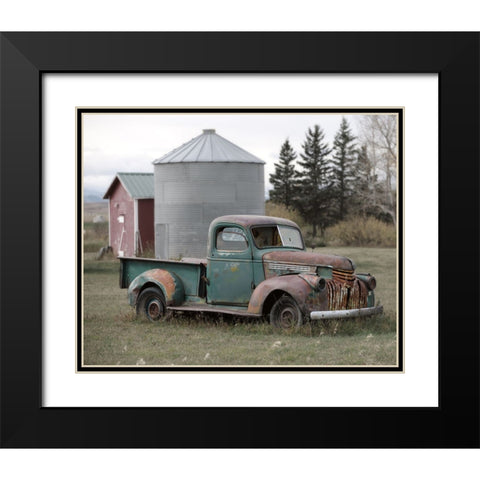 Well Deserved Rest Black Modern Wood Framed Art Print with Double Matting by Robinson, Carol