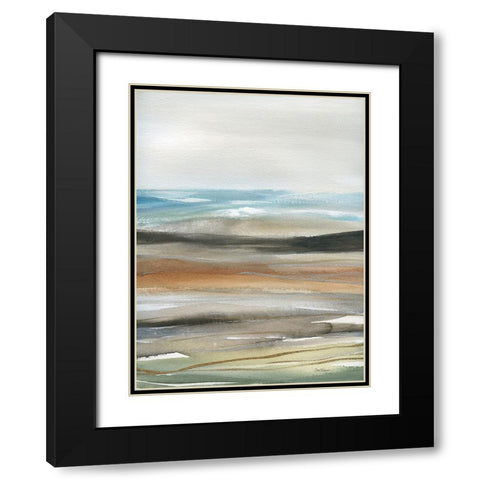 Natures Many Layers I Black Modern Wood Framed Art Print with Double Matting by Robinson, Carol