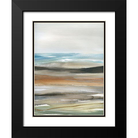 Natures Many Layers I Black Modern Wood Framed Art Print with Double Matting by Robinson, Carol