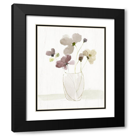 Choose Happy Bouquet II Black Modern Wood Framed Art Print with Double Matting by Swatland, Katie