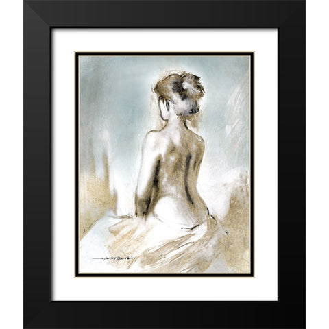 Figure in Golden Light II Black Modern Wood Framed Art Print with Double Matting by Orme, E. Anthony