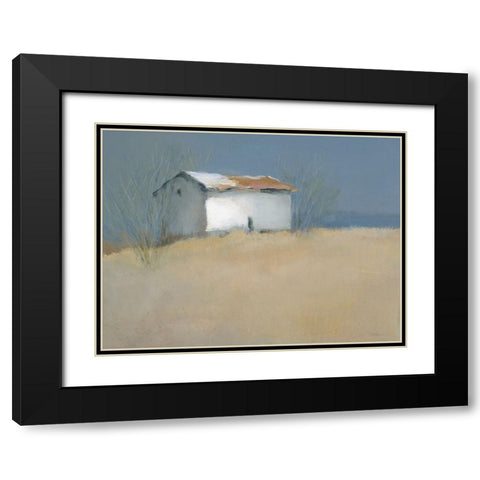 Old Homestead Black Modern Wood Framed Art Print with Double Matting by Robinson, Carol