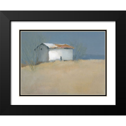 Old Homestead Black Modern Wood Framed Art Print with Double Matting by Robinson, Carol