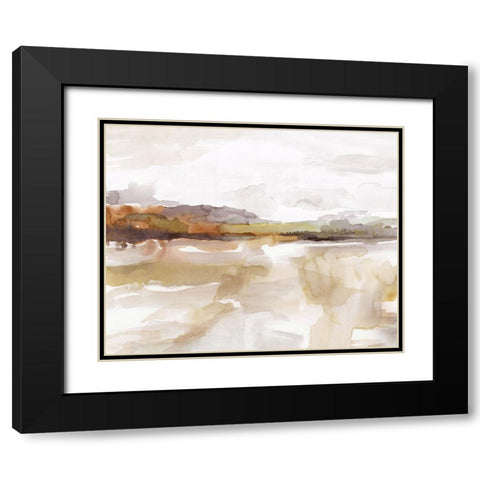 Eternal Autumn Black Modern Wood Framed Art Print with Double Matting by Nan