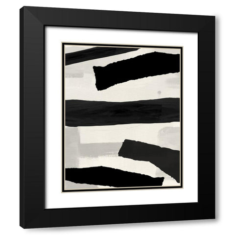 Mountain Paths I Black Modern Wood Framed Art Print with Double Matting by Jill, Susan