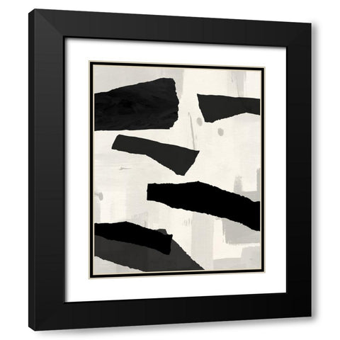 Mountain Paths II Black Modern Wood Framed Art Print with Double Matting by Jill, Susan