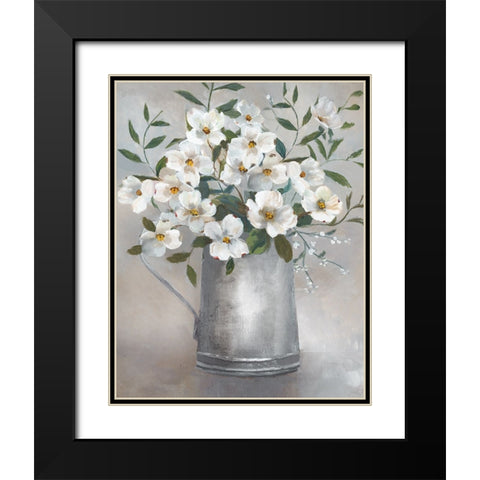 Gifts of Spring I Black Modern Wood Framed Art Print with Double Matting by Nan