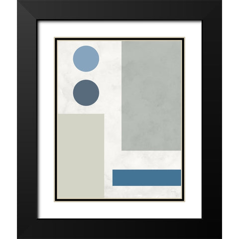 Stars Align I Black Modern Wood Framed Art Print with Double Matting by Santiago, Daniela