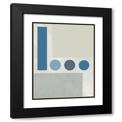 Stars Align II Black Modern Wood Framed Art Print with Double Matting by Santiago, Daniela