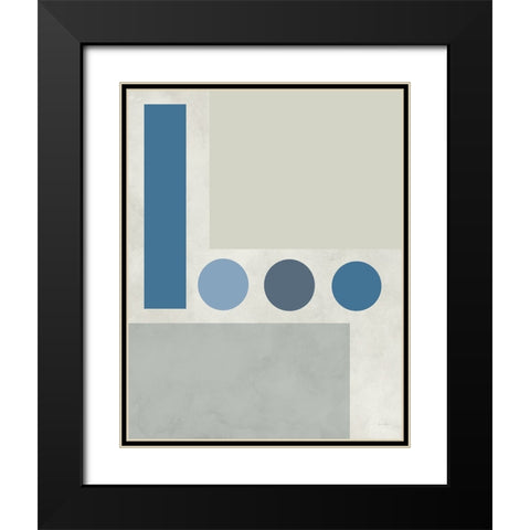 Stars Align II Black Modern Wood Framed Art Print with Double Matting by Santiago, Daniela