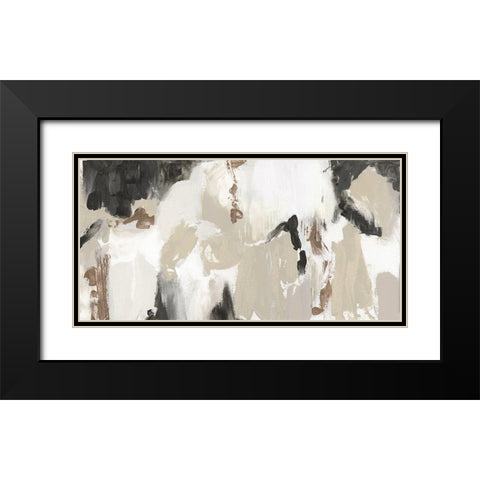 Sandy Summer Black Modern Wood Framed Art Print with Double Matting by Jill, Susan