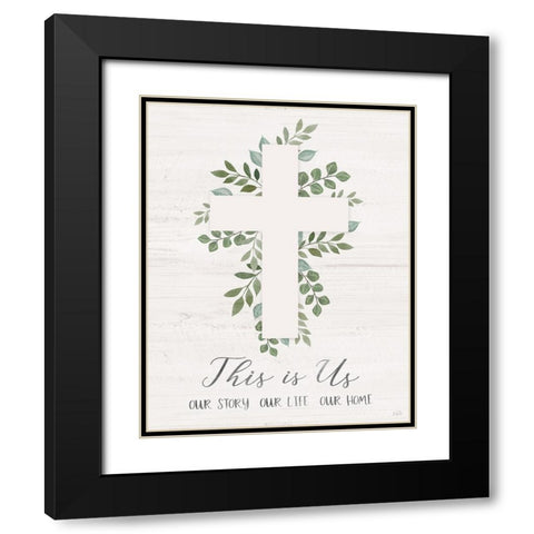 This is Us Black Modern Wood Framed Art Print with Double Matting by Carpentieri, Natalie