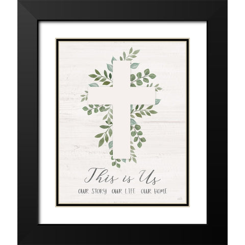 This is Us Black Modern Wood Framed Art Print with Double Matting by Carpentieri, Natalie