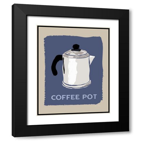 Modern Coffee I Black Modern Wood Framed Art Print with Double Matting by Santiago, Daniela