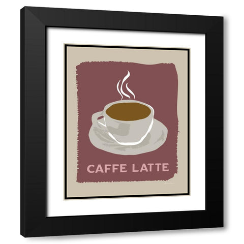 Modern Coffee III Black Modern Wood Framed Art Print with Double Matting by Santiago, Daniela
