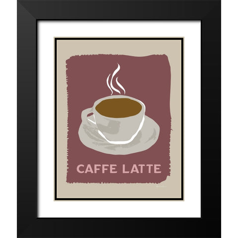 Modern Coffee III Black Modern Wood Framed Art Print with Double Matting by Santiago, Daniela