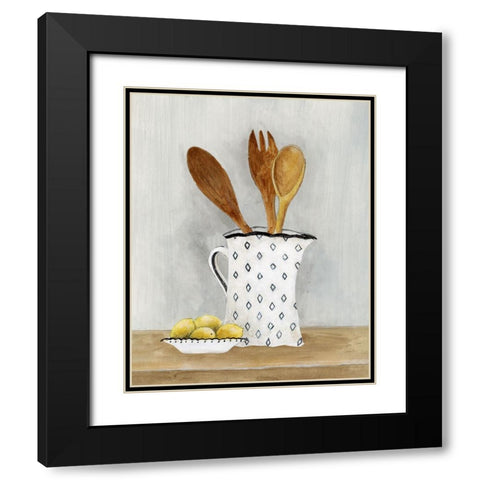 Cottage Kitchen III Black Modern Wood Framed Art Print with Double Matting by Tava Studios