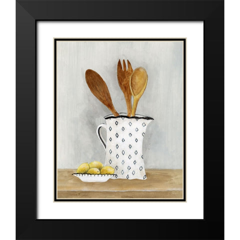 Cottage Kitchen III Black Modern Wood Framed Art Print with Double Matting by Tava Studios